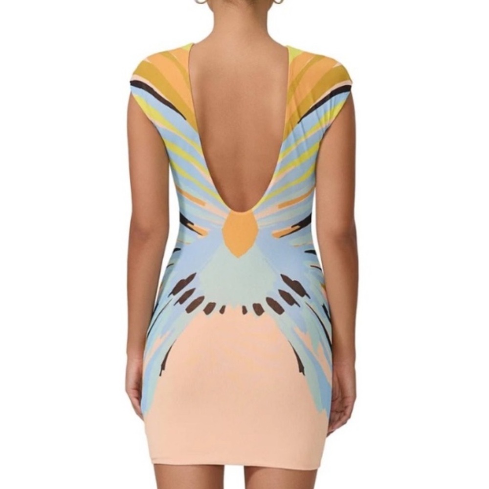 NWT AFRM Mabel Cap Sleeve Open Back Mini dress - Picture 4 of 10